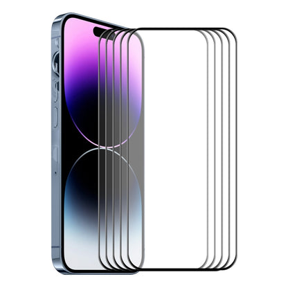 ENKAY 6D Full Glue Tempered Glass Full Film for iPhone 14 Pro Max, For iPhone 14 Pro Max (1 PC), For iPhone 14 Pro Max (2 PCS), For iPhone 14 Pro Max (5 PCS)