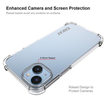 ENKAY Clear TPU Shockproof Phone Case, For iPhone 14, For iPhone 14 Plus, For iPhone 14 Pro, For iPhone 14 Pro Max