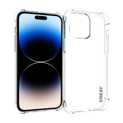 ENKAY Clear TPU Shockproof Phone Case, For iPhone 14, For iPhone 14 Plus, For iPhone 14 Pro, For iPhone 14 Pro Max