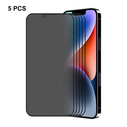 ENKAY 28 Degree Anti-peeping Tempered Glass Film for iPhone 14 Max, For iPhone 14 Plus (1 PC), For iPhone 14 Plus (2 PCS), For iPhone 14 Plus (5 PCS)