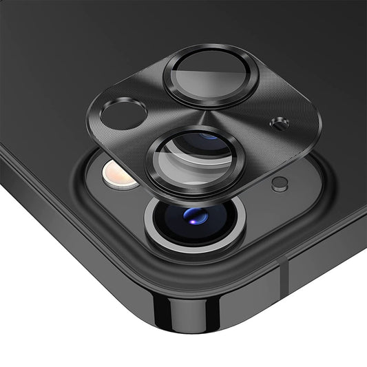 ENKAY Aluminium Alloy Tempered Glass Lens Cover Film For iPhone 14 / 14 Max, For iPhone 14 / 14 Plus