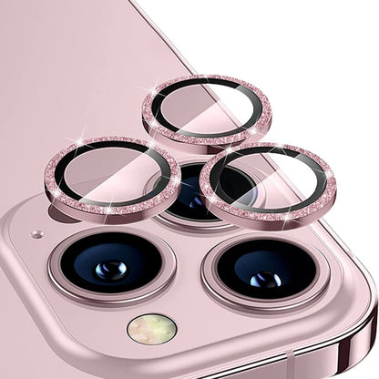 ENKAY Glitter Rear Lens Aluminium Alloy Tempered Glass Film For iPhone 14 Pro / 14 Pro Max, For iPhone 14 Pro / 14 Pro Max