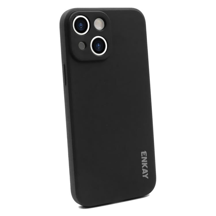 For iPhone 14 ENKAY Liquid Silicone Shockproof Soft Phone Case, For iPhone 14