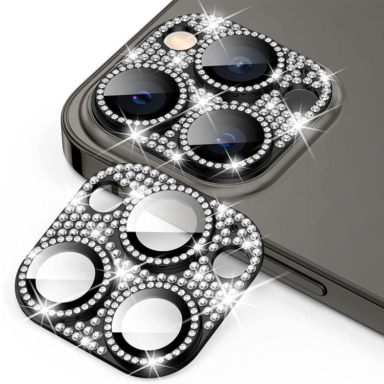 For iPhone 14 Pro / 14 Pro Max ENKAY Hat-Prince Blink Diamond Camera Lens Aluminium Alloy Tempered Glass Film, For iPhone 14 Pro / 14 Pro Max
