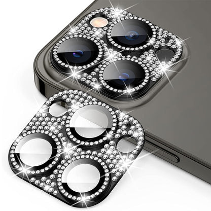 For iPhone 14 Pro / 14 Pro Max ENKAY Hat-Prince Blink Diamond Camera Lens Aluminium Alloy Tempered Glass Film, For iPhone 14 Pro / 14 Pro Max