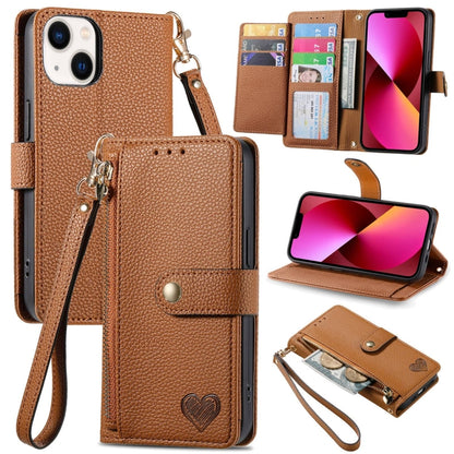 Love Zipper Lanyard Leather Phone Case, For iPhone 15, For iPhone 14 Plus, For iPhone 14, For iPhone 14 Pro, For iPhone 14 Pro Max, For iPhone 13 Pro Max, For iPhone 13 Pro, For iPhone 13
