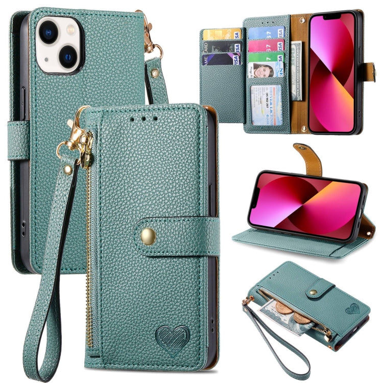 Love Zipper Lanyard Leather Phone Case, For iPhone 15, For iPhone 14 Plus, For iPhone 14, For iPhone 14 Pro, For iPhone 14 Pro Max, For iPhone 13 Pro Max, For iPhone 13 Pro, For iPhone 13