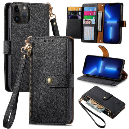 Love Zipper Lanyard Leather Phone Case, For iPhone 15, For iPhone 14 Plus, For iPhone 14, For iPhone 14 Pro, For iPhone 14 Pro Max, For iPhone 13 Pro Max, For iPhone 13 Pro, For iPhone 13