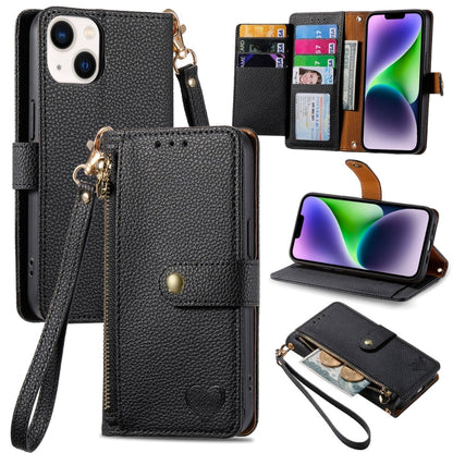 Love Zipper Lanyard Leather Phone Case, For iPhone 15, For iPhone 14 Plus, For iPhone 14, For iPhone 14 Pro, For iPhone 14 Pro Max, For iPhone 13 Pro Max, For iPhone 13 Pro, For iPhone 13