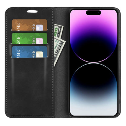 Retro-skin Magnetic Suction Leather Phone Case