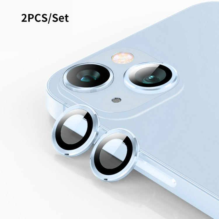 ENKAY 9H Rear Lens Aluminium Alloy Tempered Glass Film, For iPhone 15 / 15 Plus