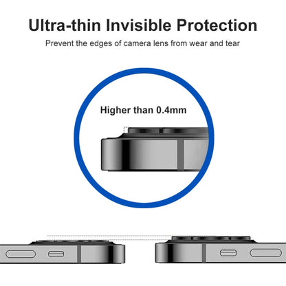 ENKAY 9H Rear Lens Aluminium Alloy Tempered Glass Film, For iPhone 15 / 15 Plus