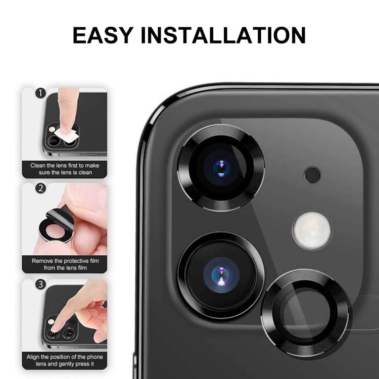 ENKAY 9H Rear Lens Aluminium Alloy Tempered Glass Film, For iPhone 15 / 15 Plus