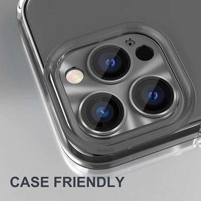ENKAY Aluminium Alloy Tempered Glass Lens Cover Film, For iPhone 15 Pro / 15 Pro Max