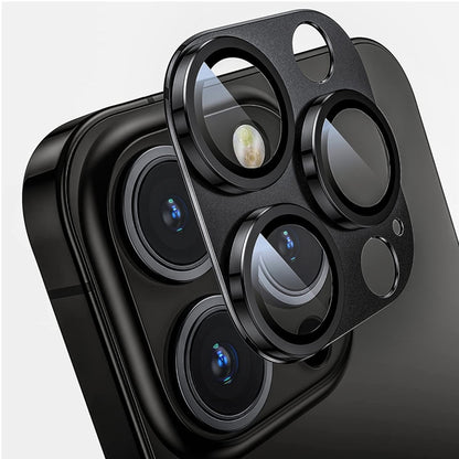 ENKAY Anti-reflection Camera Lens Aluminium Alloy Tempered Glass Film, For iPhone 15 Pro / 15 Pro Max