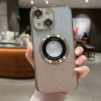Gradient Glitter Electroplating MagSafe TPU Phone Case, For iPhone 15 Plus, For iPhone 15, For iPhone 14 Plus, For iPhone 14, For iPhone 14 Pro, For iPhone 14 Pro Max
