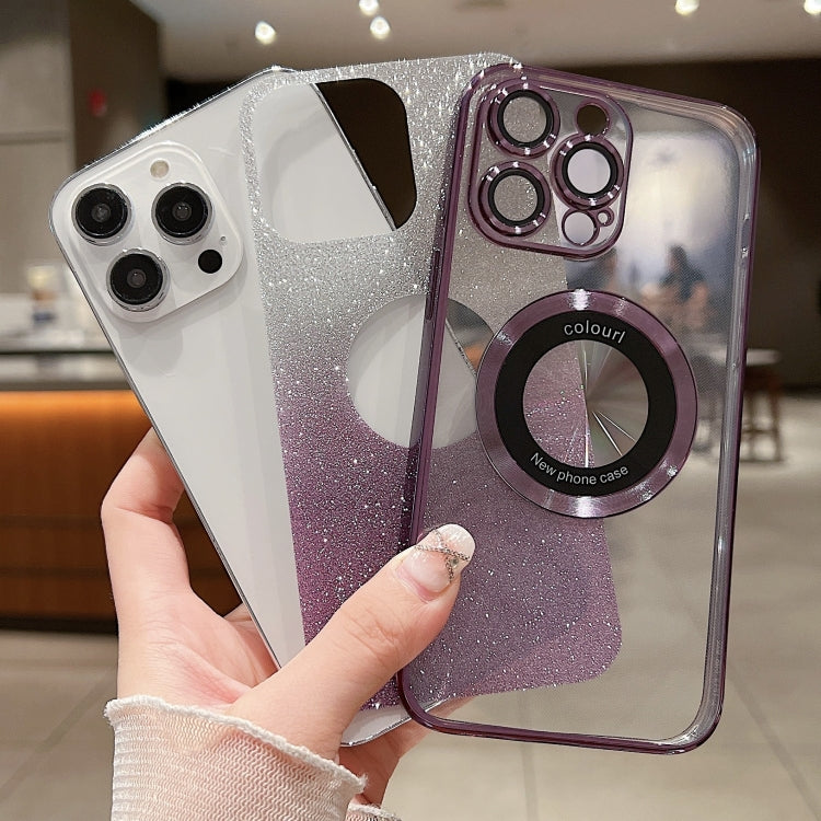 Gradient Glitter Electroplating MagSafe TPU Phone Case, For iPhone 15 Plus, For iPhone 15, For iPhone 14 Plus, For iPhone 14, For iPhone 14 Pro, For iPhone 14 Pro Max