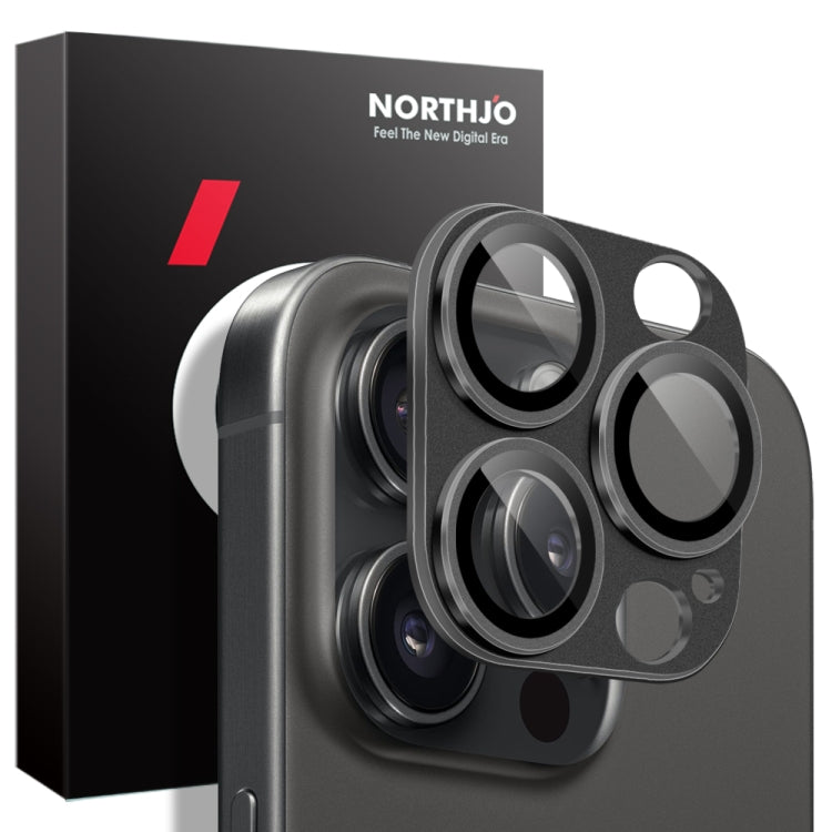 NORTHJO Matte Camera Lens Protector Tempered Glass Rear Lens Film, For iPhone 15 Pro / 15 Pro Max