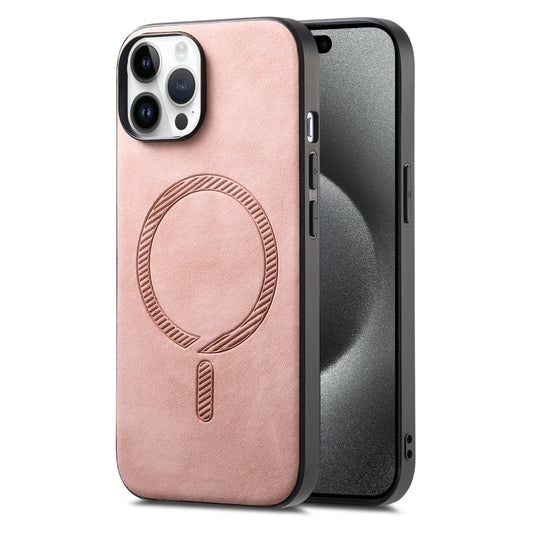 Solid Color Retro Magsafe PU Back Cover Phone Case, For iPhone 15 Pro, For iPhone 15 Plus, For iPhone 15, For iPhone 14 Plus, For iPhone 14, For iPhone 14 Pro