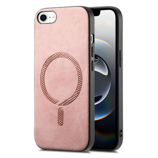 Solid Color Retro Magsafe PU Back Cover Phone Case, For iPhone 16e, For iPhone 16 Pro Max, For iPhone 16 Pro, For iPhone 16 Plus, For iPhone 16, For iPhone 15 Pro Max