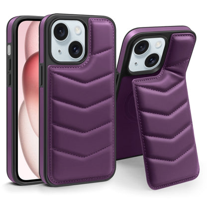 Down Jacket Card Bag Holder MagSafe Phone Case, For iPhone 15 Pro Max, For iPhone 15 Pro, For iPhone 15 Plus, For iPhone 15, For iPhone 14 Plus, For iPhone 14
