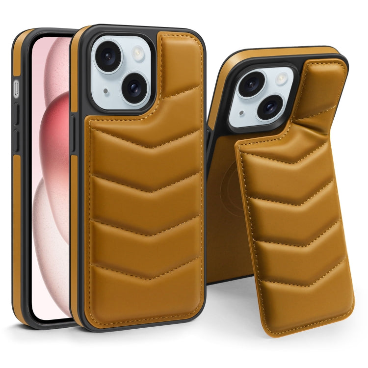 Down Jacket Card Bag Holder MagSafe Phone Case, For iPhone 15 Pro Max, For iPhone 15 Pro, For iPhone 15 Plus, For iPhone 15, For iPhone 14 Plus, For iPhone 14