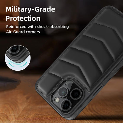 Down Jacket Card Bag Holder MagSafe Phone Case, For iPhone 15 Pro Max, For iPhone 15 Pro, For iPhone 15 Plus, For iPhone 15, For iPhone 14 Plus, For iPhone 14