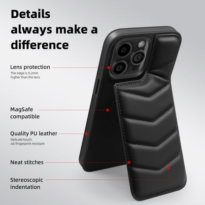 Down Jacket Card Bag Holder MagSafe Phone Case, For iPhone 15 Pro Max, For iPhone 15 Pro, For iPhone 15 Plus, For iPhone 15, For iPhone 14 Plus, For iPhone 14