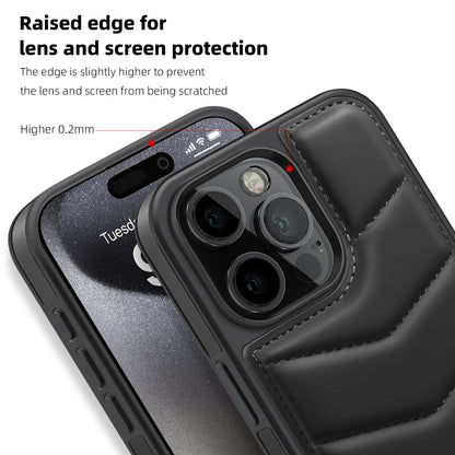 Down Jacket Card Bag Holder MagSafe Phone Case, For iPhone 15 Pro Max, For iPhone 15 Pro, For iPhone 15 Plus, For iPhone 15, For iPhone 14 Plus, For iPhone 14