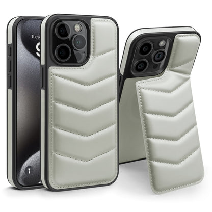 Down Jacket Card Bag Holder MagSafe Phone Case, For iPhone 15 Pro Max, For iPhone 15 Pro, For iPhone 15 Plus, For iPhone 15, For iPhone 14 Plus, For iPhone 14