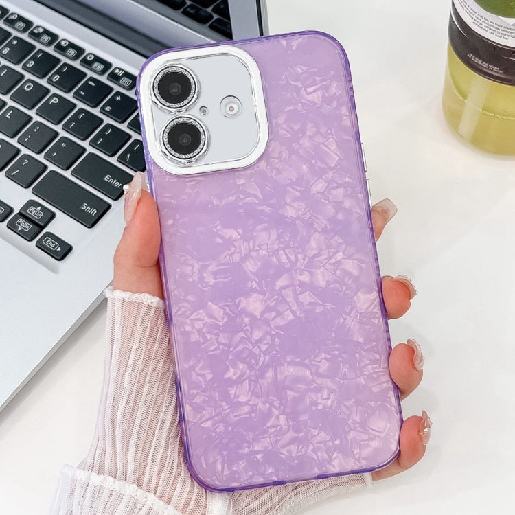 Plating Glitter Texture TPU Phone Case with Lens Film, For iPhone 15, For iPhone 14