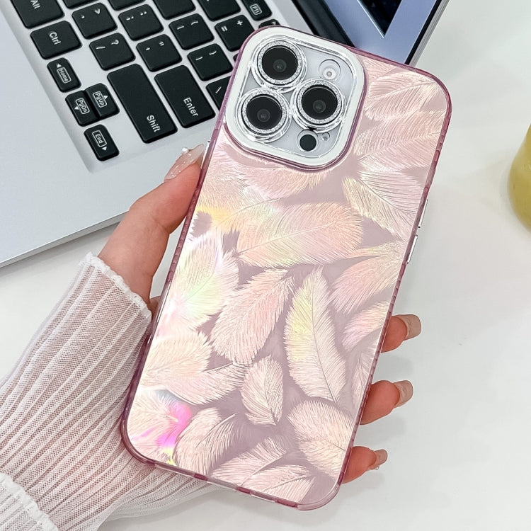 Plating Glitter Texture TPU Phone Case with Lens Film, For iPhone 15 Pro Max, For iPhone 15 Pro
