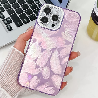 Plating Glitter Texture TPU Phone Case with Lens Film, For iPhone 15 Pro Max, For iPhone 15 Pro
