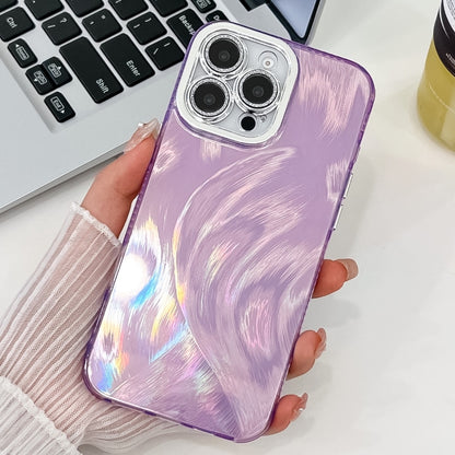 Plating Glitter Texture TPU Phone Case with Lens Film, For iPhone 15 Pro Max, For iPhone 15 Pro