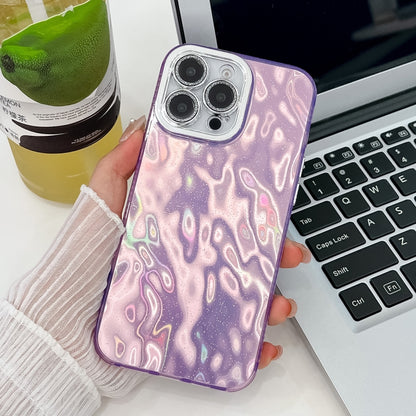 Plating Glitter Texture TPU Phone Case with Lens Film, For iPhone 15 Pro Max, For iPhone 15 Pro
