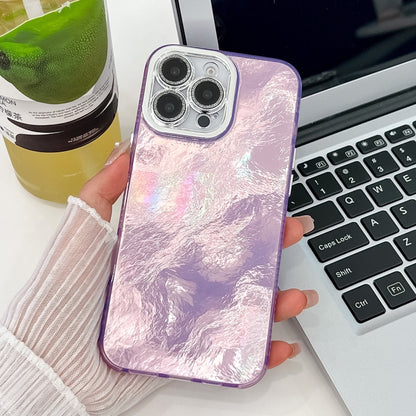 Plating Glitter Texture TPU Phone Case with Lens Film, For iPhone 15 Pro Max, For iPhone 15 Pro