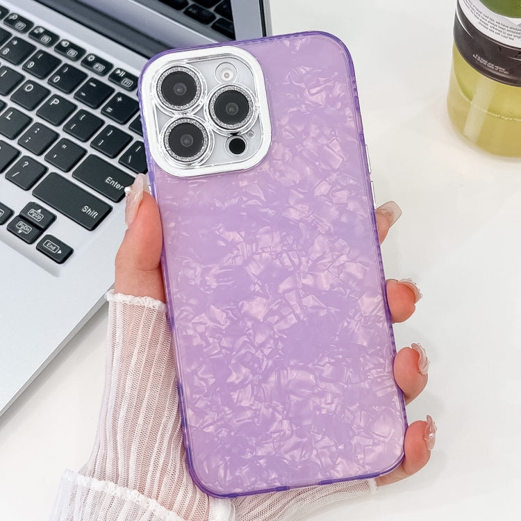Plating Glitter Texture TPU Phone Case with Lens Film, For iPhone 16 Plus, For iPhone 16