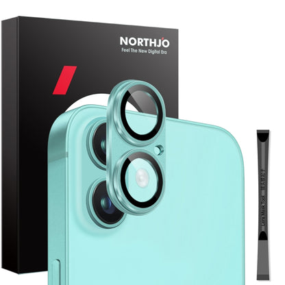 NORTHJO Matte Camera Lens Protector Tempered Glass Rear Lens Film, For iPhone 16 / 16 Plus