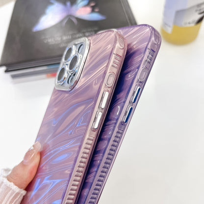 Plating Glitter Texture Chain Wristband TPU Phone Case with Lens Film, For iPhone 16 Pro, For iPhone 16 Plus