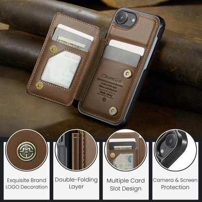 CaseMe C22 Card Slots Holder RFID Anti-theft Phone Case, For iPhone 16e, For iPhone 16 Pro Max, For iPhone 16 Pro, For iPhone 16 Plus, For iPhone 16