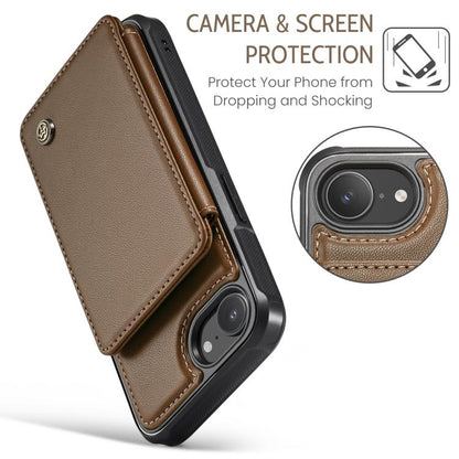 CaseMe C22 Card Slots Holder RFID Anti-theft Phone Case, For iPhone 16e, For iPhone 16 Pro Max, For iPhone 16 Pro, For iPhone 16 Plus, For iPhone 16