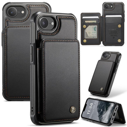 CaseMe C22 Card Slots Holder RFID Anti-theft Phone Case, For iPhone 16e, For iPhone 16 Pro Max, For iPhone 16 Pro, For iPhone 16 Plus, For iPhone 16