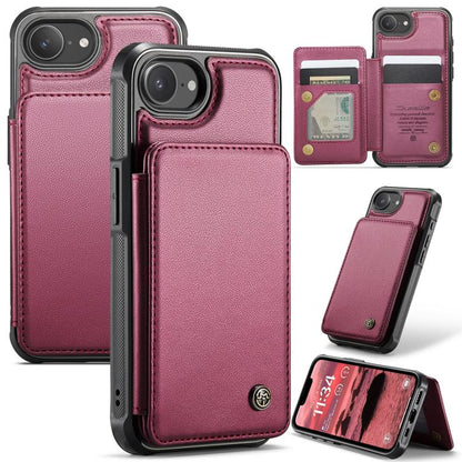 CaseMe C22 Card Slots Holder RFID Anti-theft Phone Case, For iPhone 16e, For iPhone 16 Pro Max, For iPhone 16 Pro, For iPhone 16 Plus, For iPhone 16