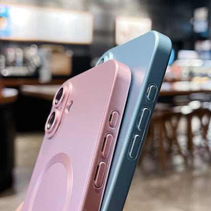 Metallic Paint Magsafe Liquid TPU Phone Case, For iPhone 15 Pro Max, For iPhone 15 Pro, For iPhone 15 Plus, For iPhone 15, For iPhone 14 Plus, For iPhone 14