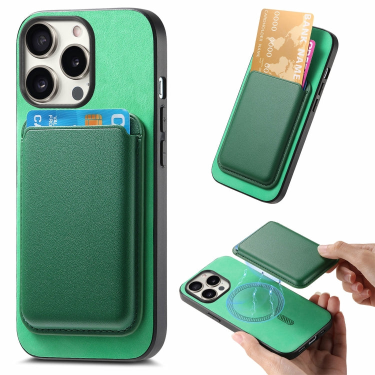 Retro Magsafe Card Bag PU Back Cover Phone Case, For iPhone 16e, For iPhone 16 Pro Max, For iPhone 16 Pro, For iPhone 16 Plus, For iPhone 16