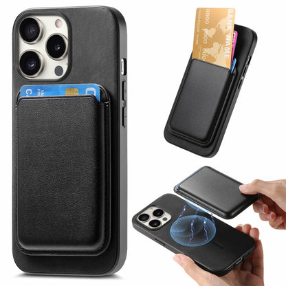 Retro Magsafe Card Bag PU Back Cover Phone Case, For iPhone 16e, For iPhone 16 Pro Max, For iPhone 16 Pro, For iPhone 16 Plus, For iPhone 16