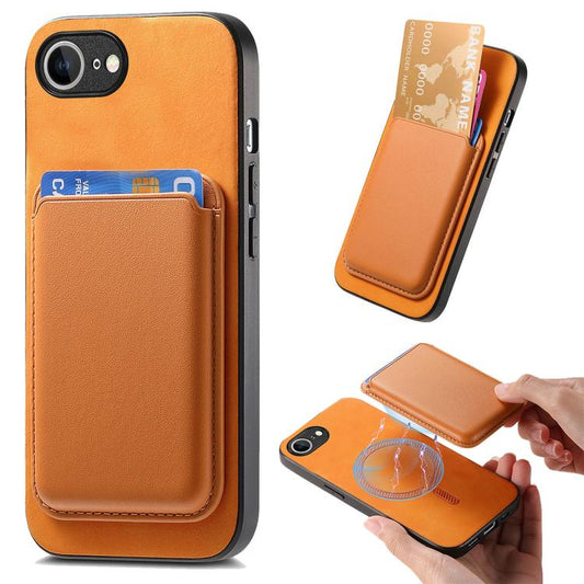 Retro Magsafe Card Bag PU Back Cover Phone Case, For iPhone 16e, For iPhone 16 Pro Max, For iPhone 16 Pro, For iPhone 16 Plus, For iPhone 16