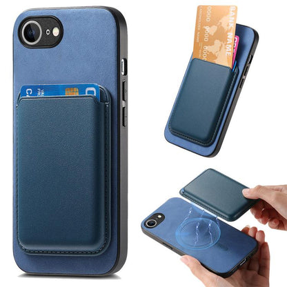 Retro Magsafe Card Bag PU Back Cover Phone Case, For iPhone 16e, For iPhone 16 Pro Max, For iPhone 16 Pro, For iPhone 16 Plus, For iPhone 16
