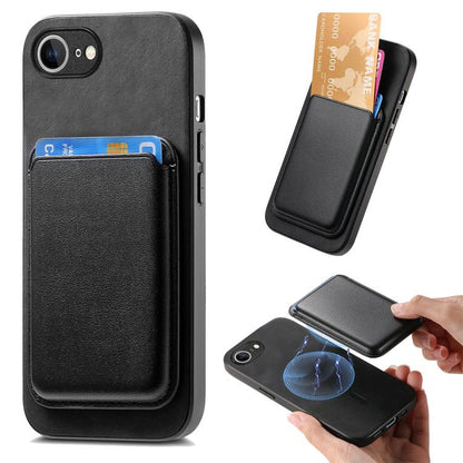 Retro Magsafe Card Bag PU Back Cover Phone Case, For iPhone 16e, For iPhone 16 Pro Max, For iPhone 16 Pro, For iPhone 16 Plus, For iPhone 16