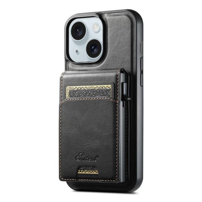 Suteni H19 Oil Wax 2-in-1 MagSafe Removable Card Box Back Phone Case